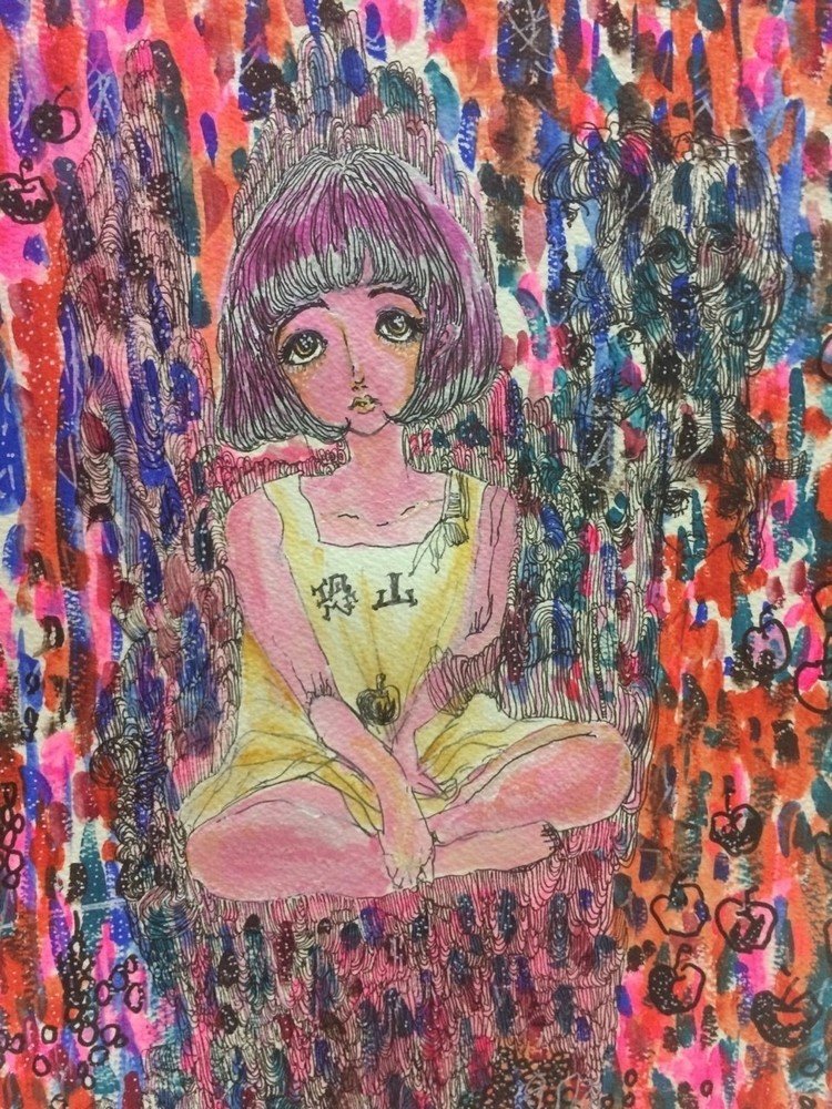 #絵 #ART #イラスト #アクリル #ペン #ポスカ #女の子