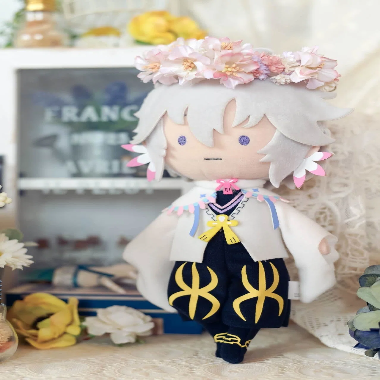 人形】ドール用花冠「布花童話」の記録｜shell*