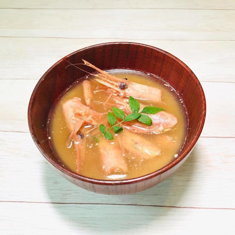 自然の恵みは残さず使う 甘えび頭の生姜味噌汁 御来屋 鳥取のお魚通販 Note