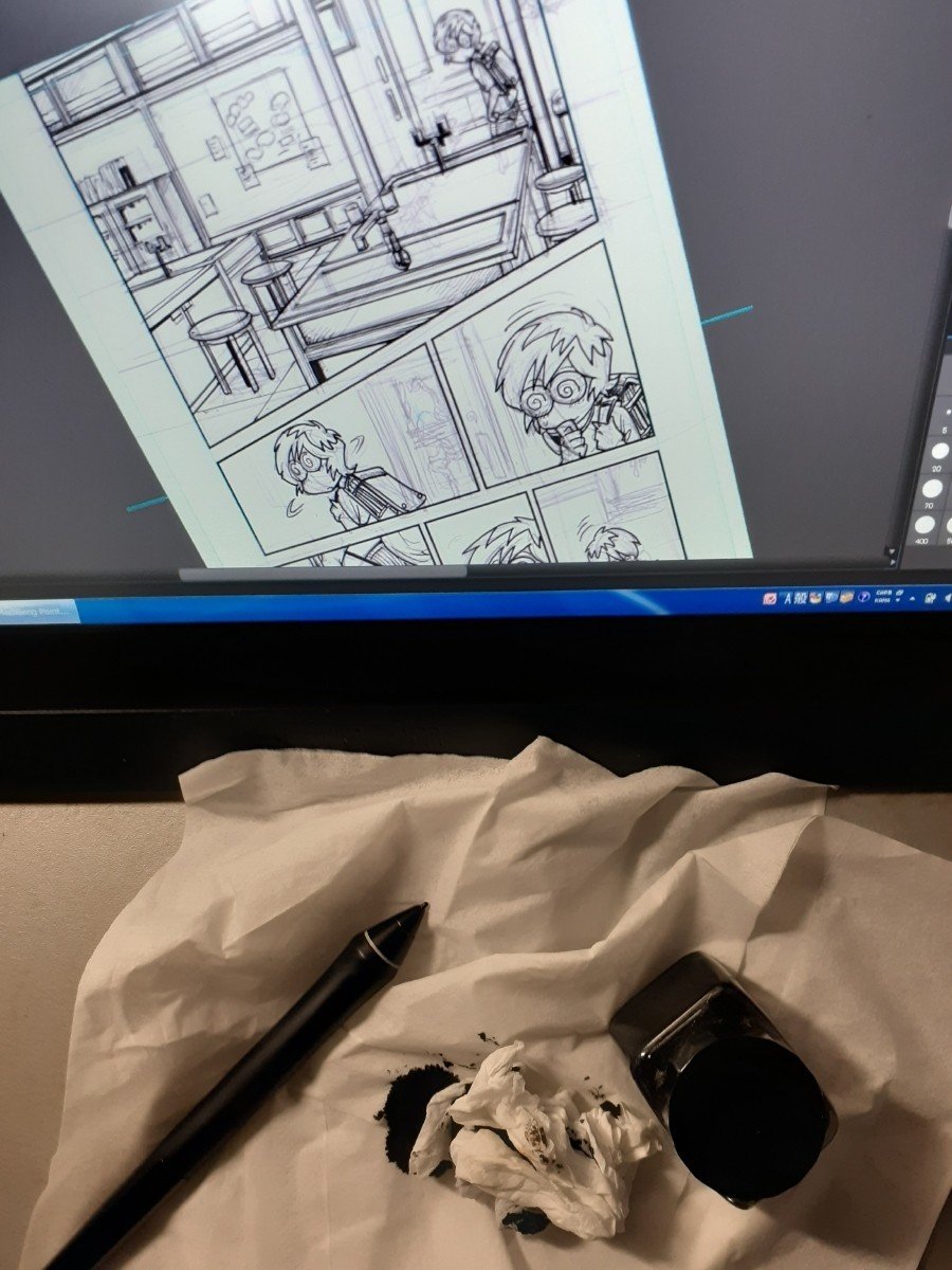 いつかやる 絶対やると思ってましたが 本日ついにデジタルペンをインク壺に突っ込みましたw しっかり閉めてたインクの蓋をわざわざ開けてズボッと もう右手がそういうリズムになってんだから仕方ないです 梅熊大介 Note