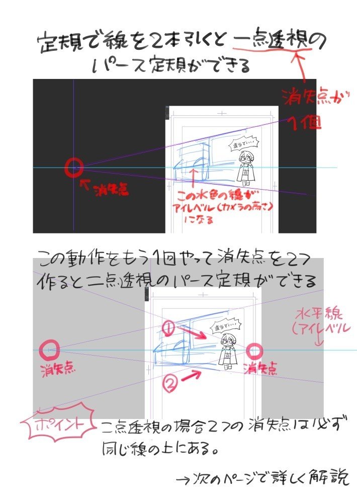 かんたんクリスタでパース定規の使い方 Torapan Note