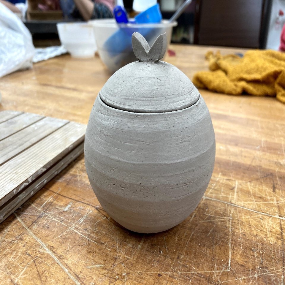 No 16 まんまるの蓋物 フタ付容器 作成編 Nao 陶芸主婦 Note