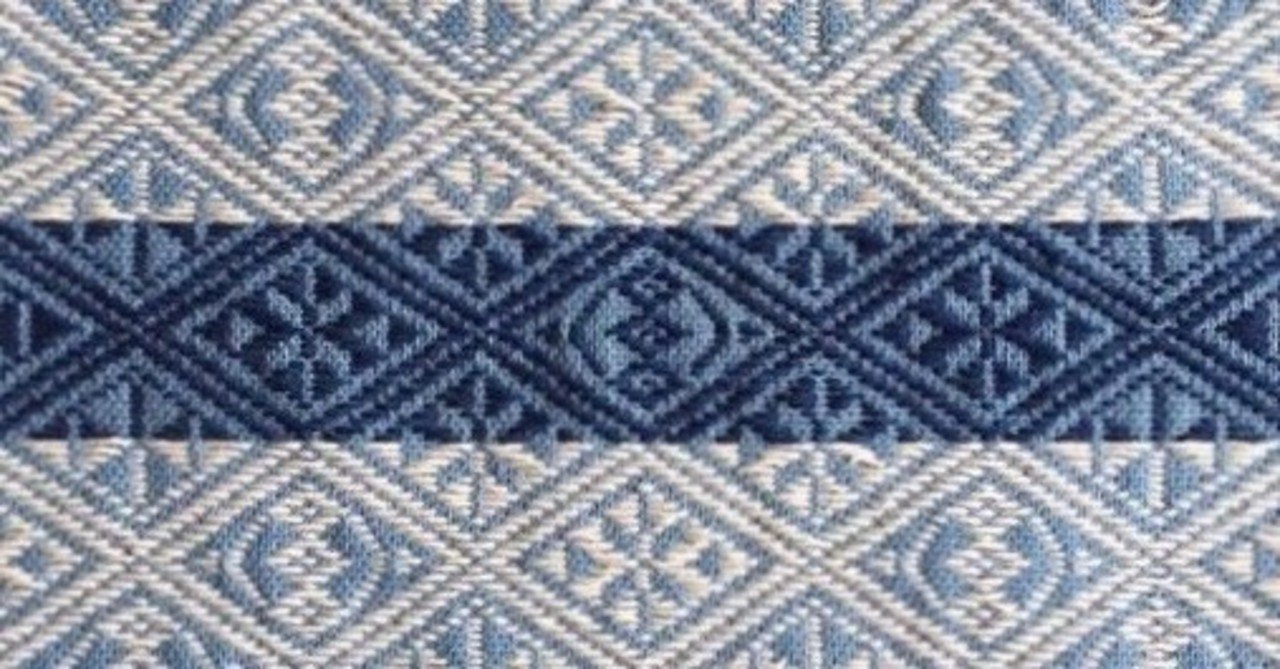 青森県南部菱差し額装 青森県南部菱差し額装