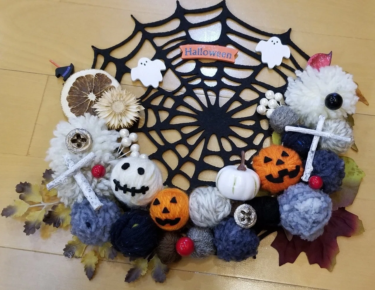 ハロウィンリース製作 Lilikids Note