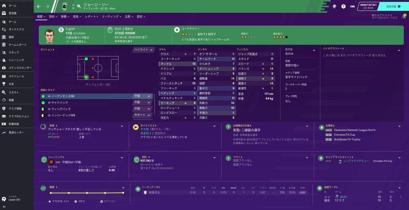Fm Blyth 21 選手紹介 Fcfoot16 Note