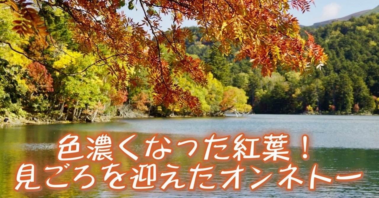 鶴雅で北海道 紅葉シーズン真っ盛り 道東の五色湖 オンネトー の景色 鶴雅リゾートデジタルコンシェルジュ Note