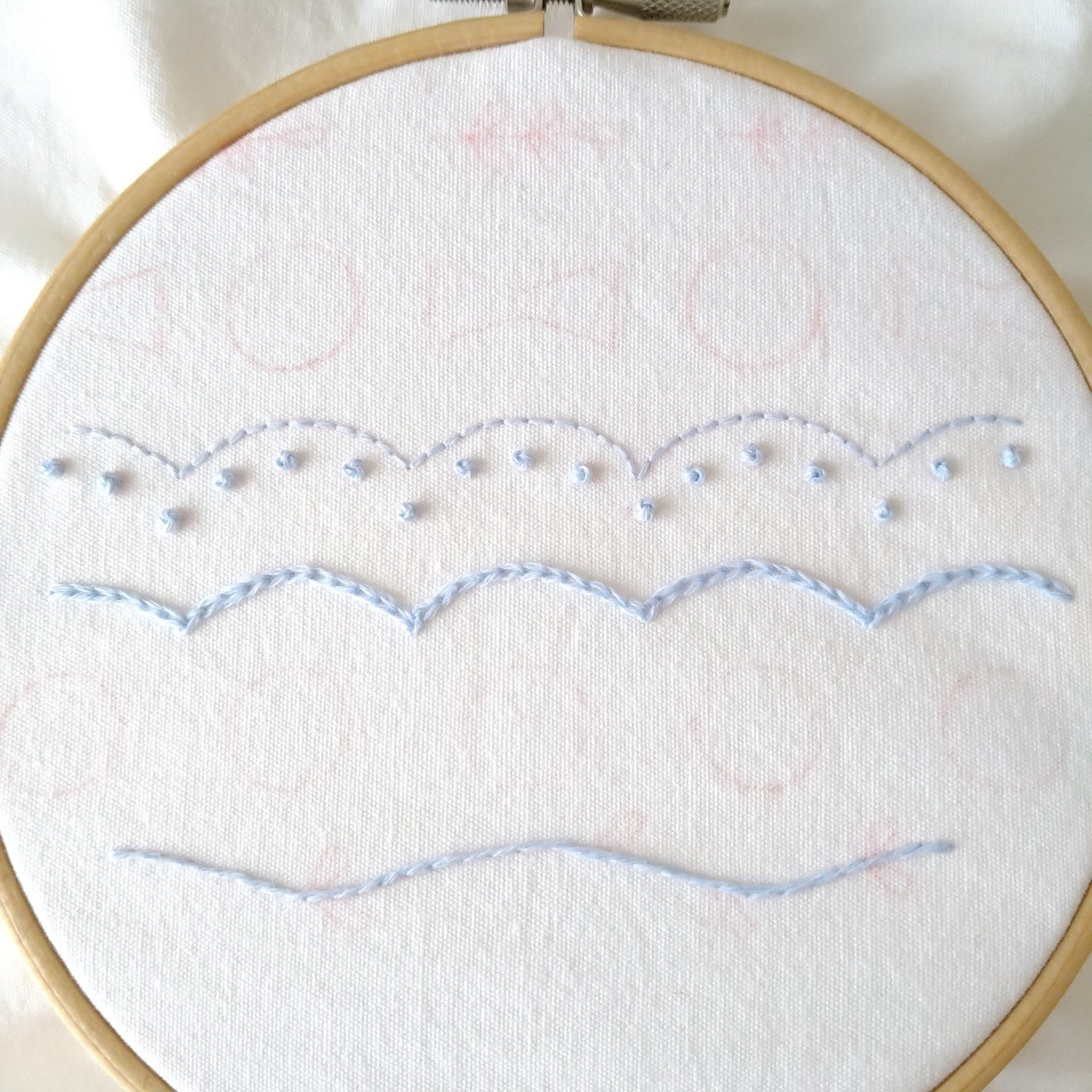基本の刺繍ステッチ練習図案* ステップ4 〜フレンチノット