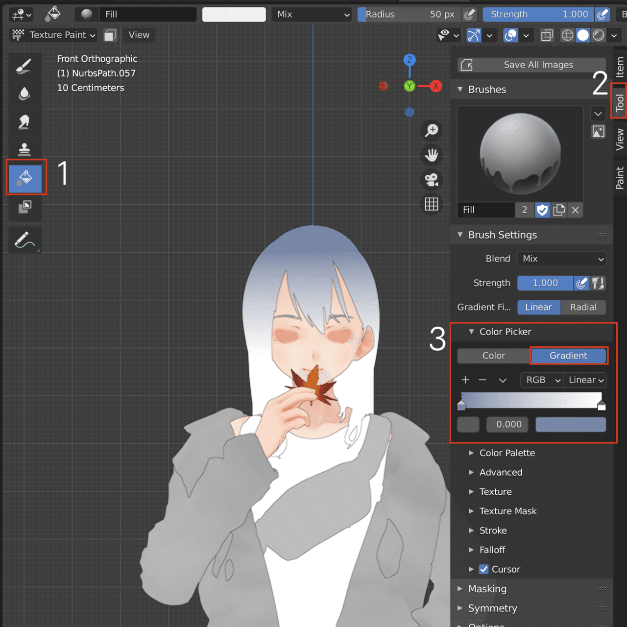 Blenderでグラデーションペイントする方法 白井うどん Note