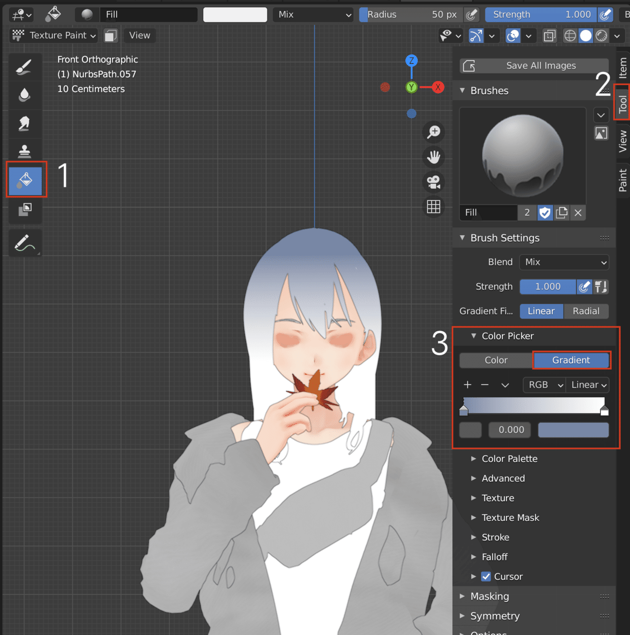 Blenderでグラデーションペイントする方法 白井うどん Note Blenderでグラデーションペイントする方法 白井うどん Note