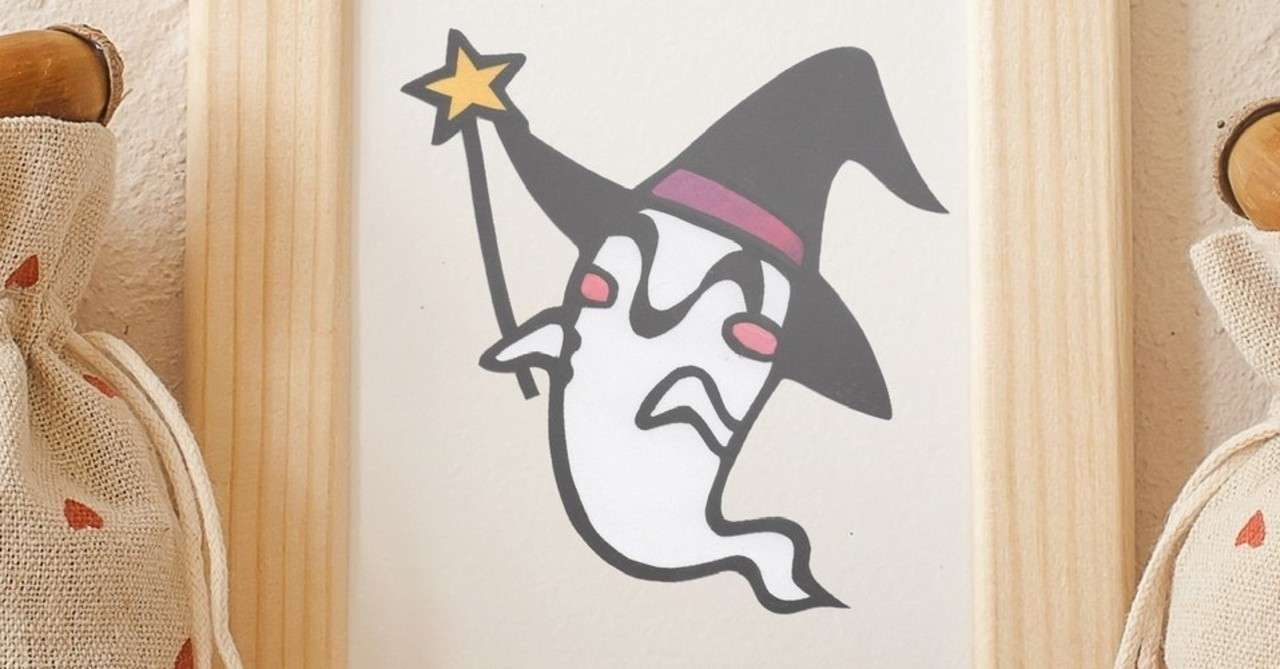 フリー図案no 70 ハロウィンお化け の切り絵 華色切絵 平石智美のカラー切り絵を楽しむnote Note