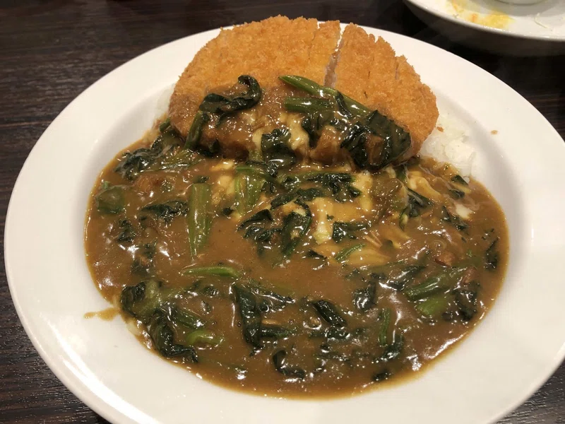 Coco壱 ロースカツカレー ほうれん草チーズトッピング ちぃ Note