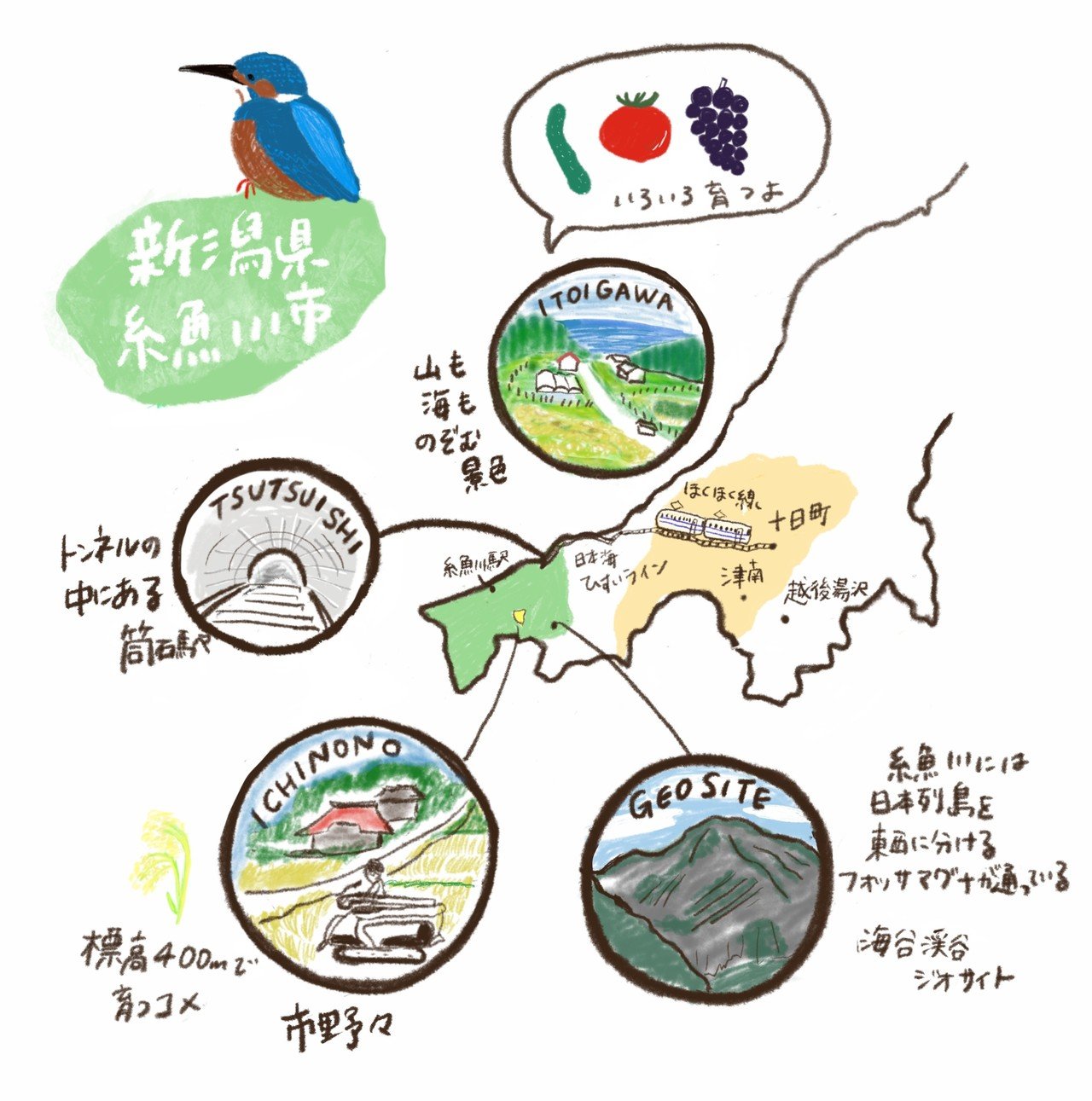 糸魚川で稲を刈る すごいぞコンバイン あまのさくや はんことことば Note