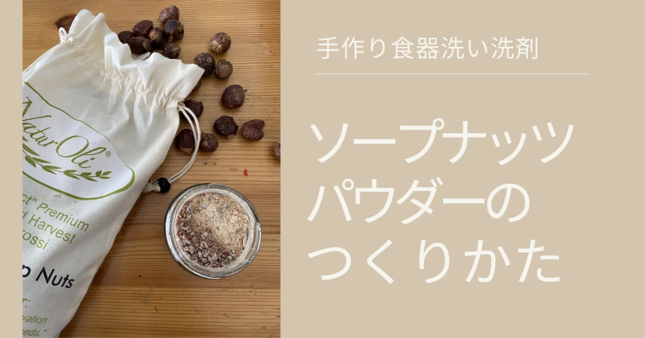 食器洗い用洗剤 ソープナッツパウダーの作り方 ななえ 在宅ワーカー Note