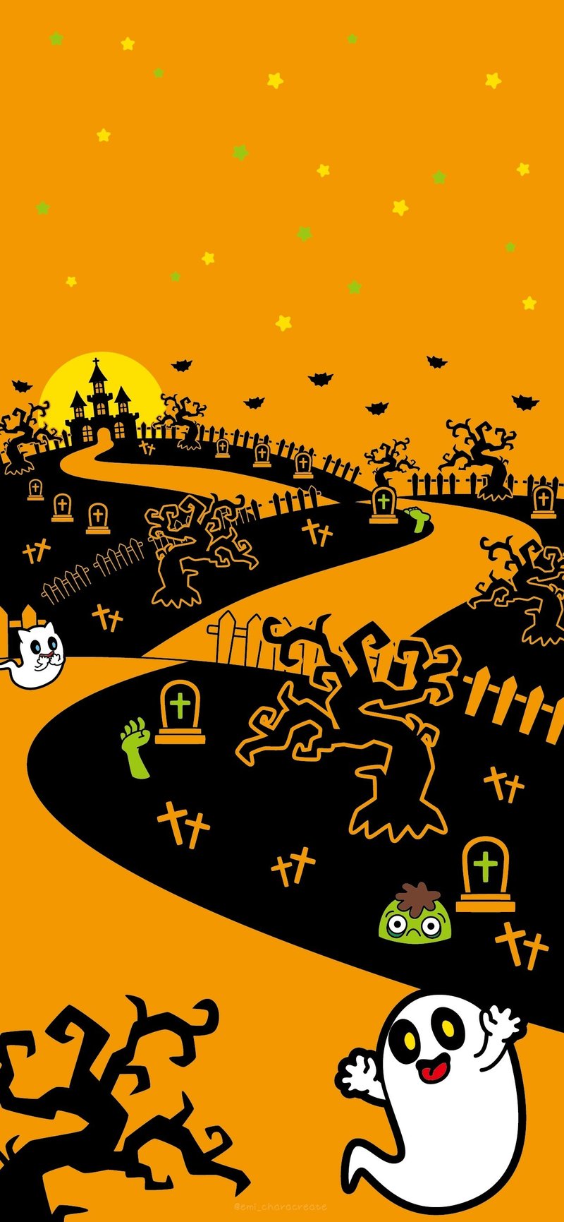 壁紙カレンダー 10 エミキャラ Note