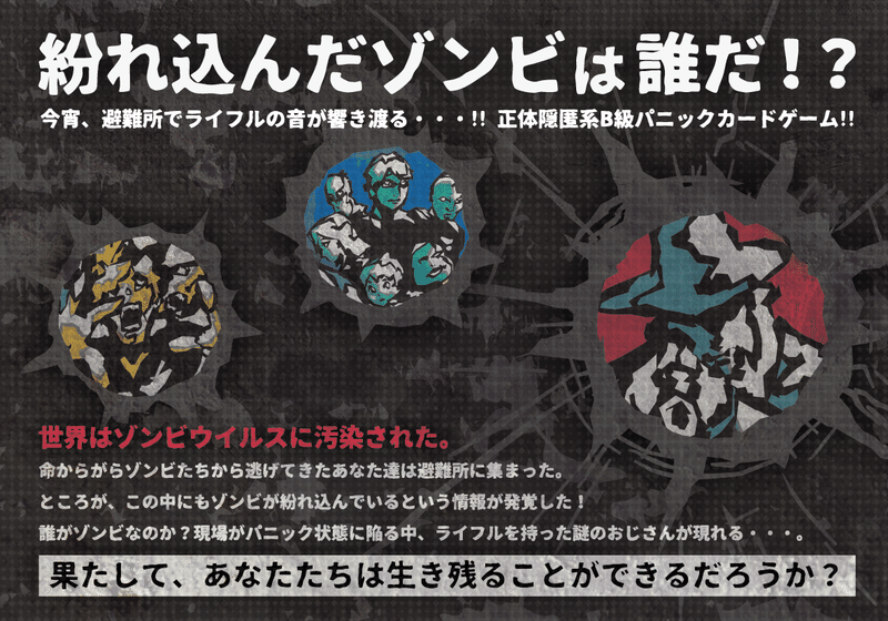 ゾンビパニックとライフルおじさんというボードゲーム作りました デバッグモンキーズ Debug Monkeys Note