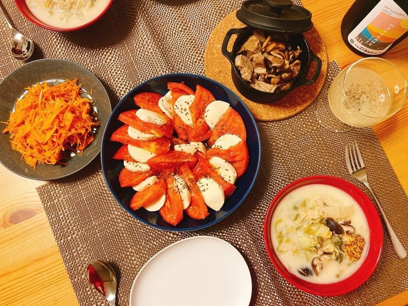 南部鉄器 Oigen で豚ときのこのアヒージョ やまみー Note