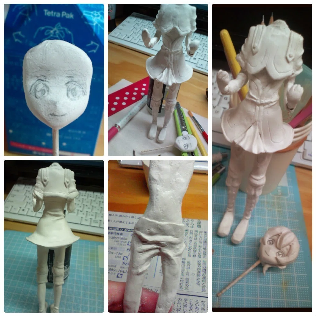 自作フィギュア制作 | 悪戦苦闘備忘録｜パワフルゾンビちゃん