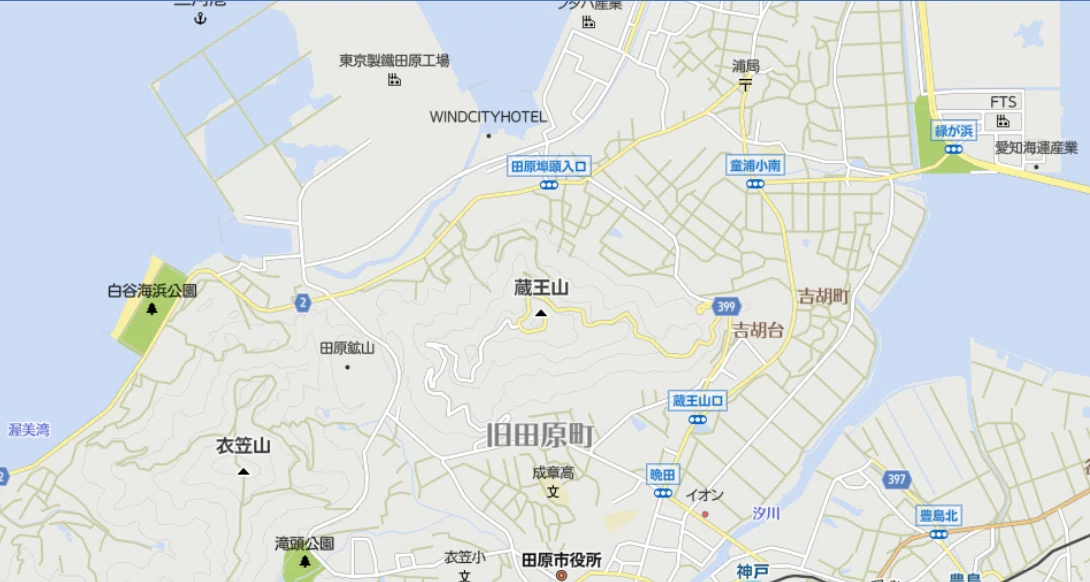 田原の蔵王山