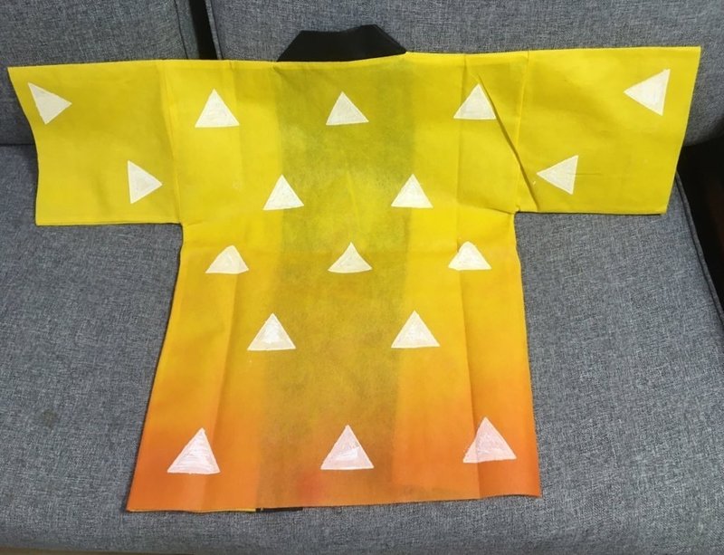 法被で善逸の羽織を作りました かとみき Note