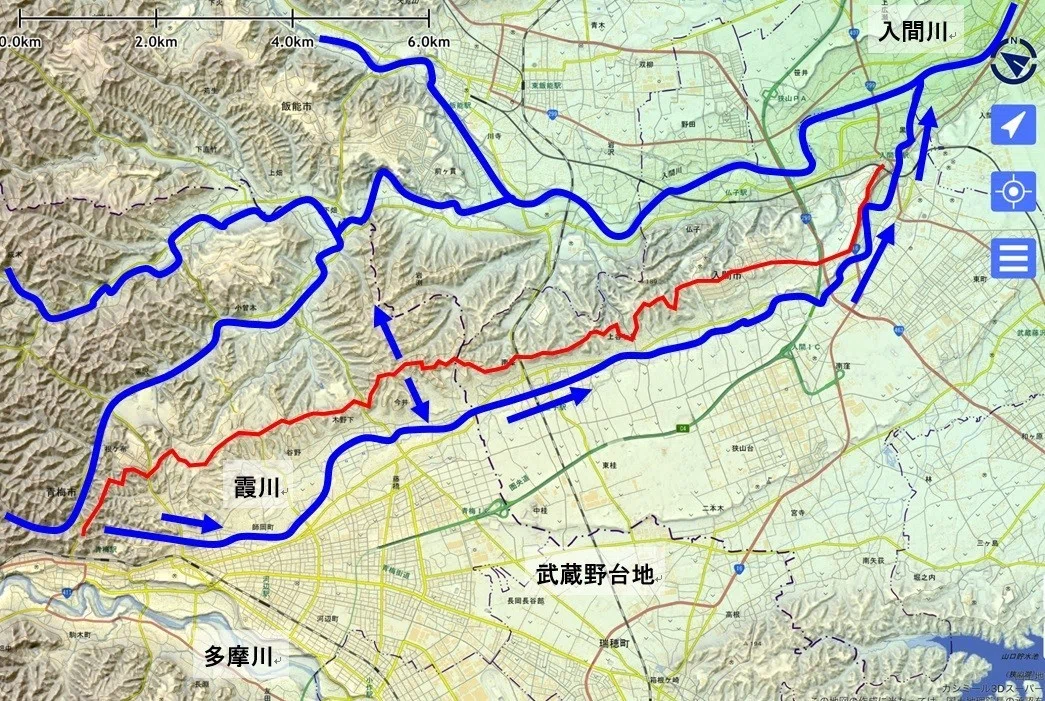 ⑥河川入り