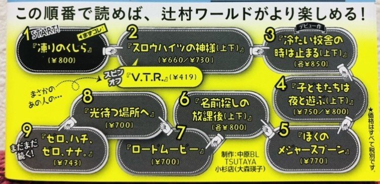 辻村深月作品は読む順番が存在する 松永ゆまる Note