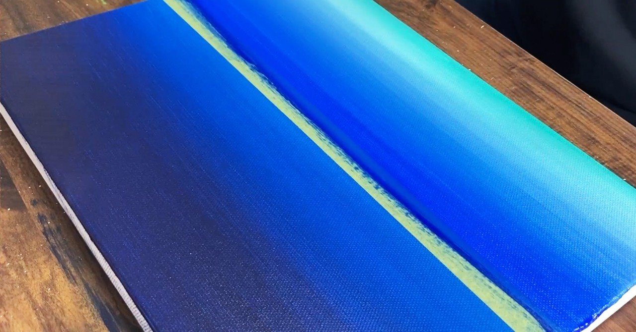 グラデーションの塗り方 アクリル絵の具 空と海編 初心者向けのアクリル画の描き方 Junya Art Note