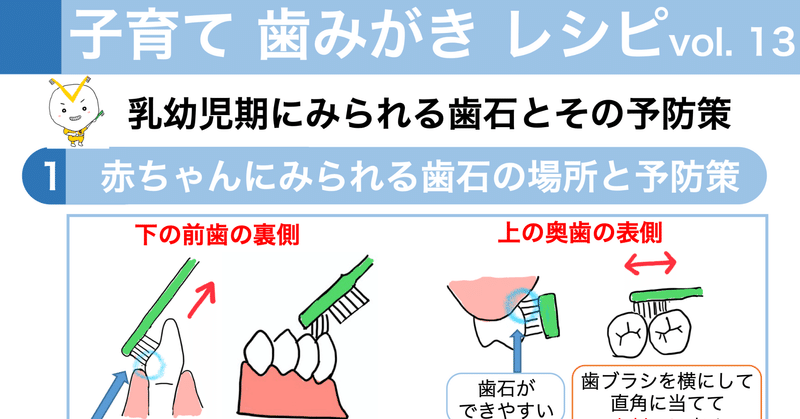乳幼児期にみられる歯石とその予防策 子育て歯みがきレシピvol 13 子育て歯みがきレシピ Note