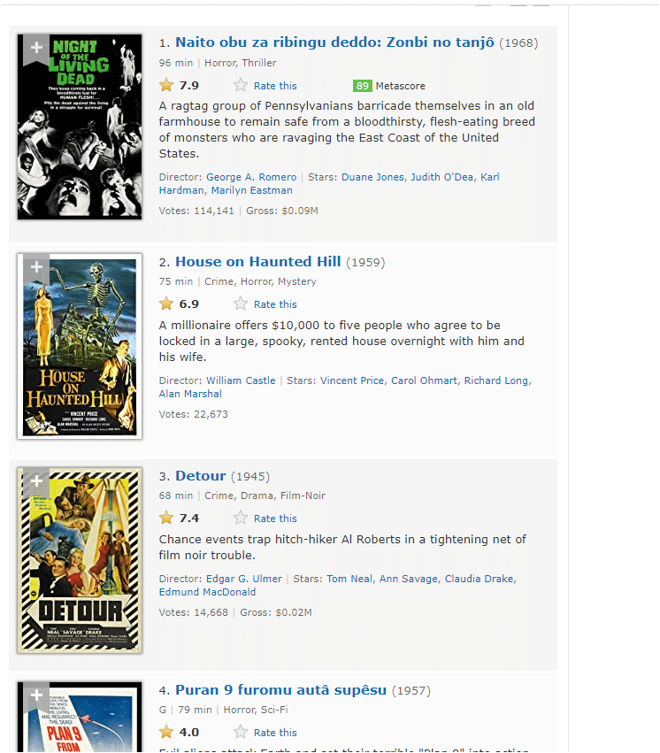 Python初心者 スクレイピング基礎 映画一覧から タイトル 監督名 価格 を抽出する 物理 プログラミング Python Web制作 自己啓発 Note