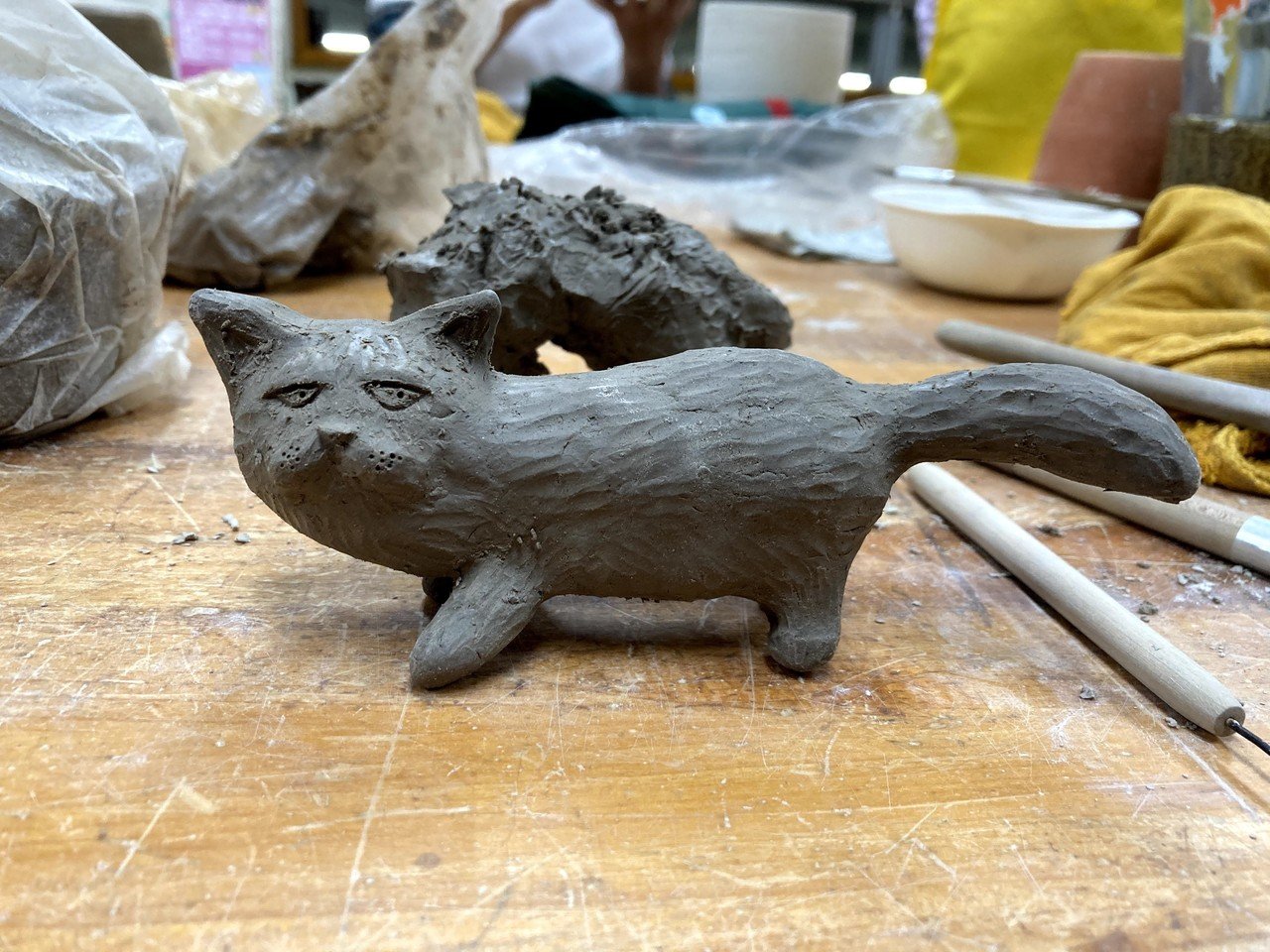 no.18 ぶさかわ猫の置物 作成編①｜Nao🍎＠陶芸主婦