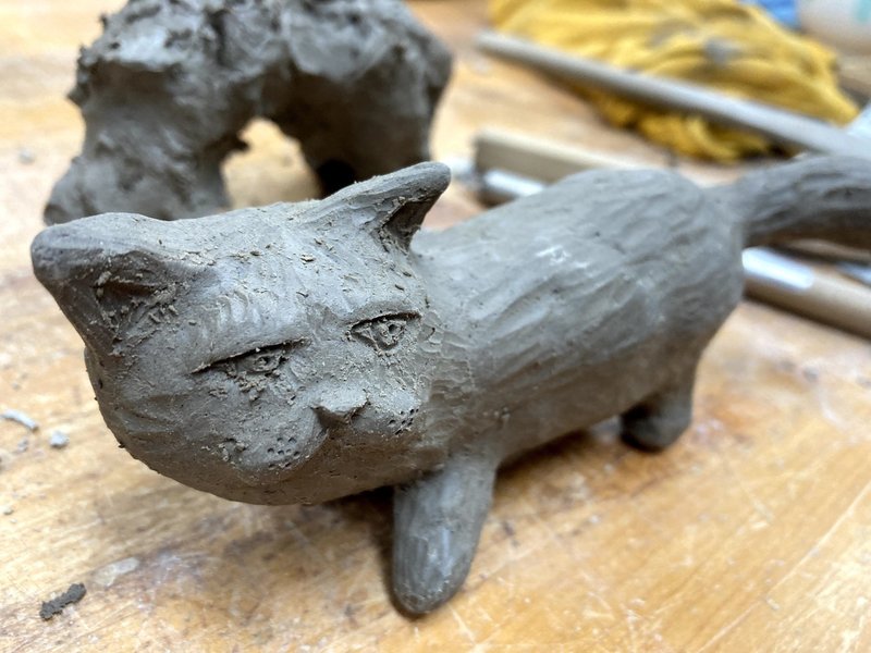 No 18 ぶさかわ猫の置物 作成編 Nao 陶芸主婦 Note No 18 ぶさかわ猫の置物 作成編 Nao 陶芸主婦 Note