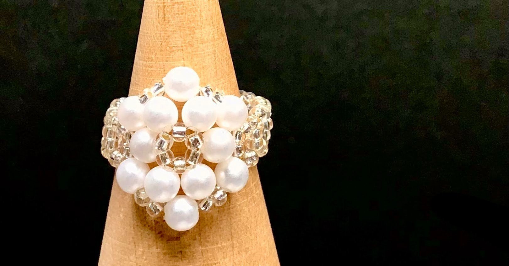 基本の花編みビーズリング ビーズドールharu Note 基本の花編みビーズリング ビーズドールharu Note