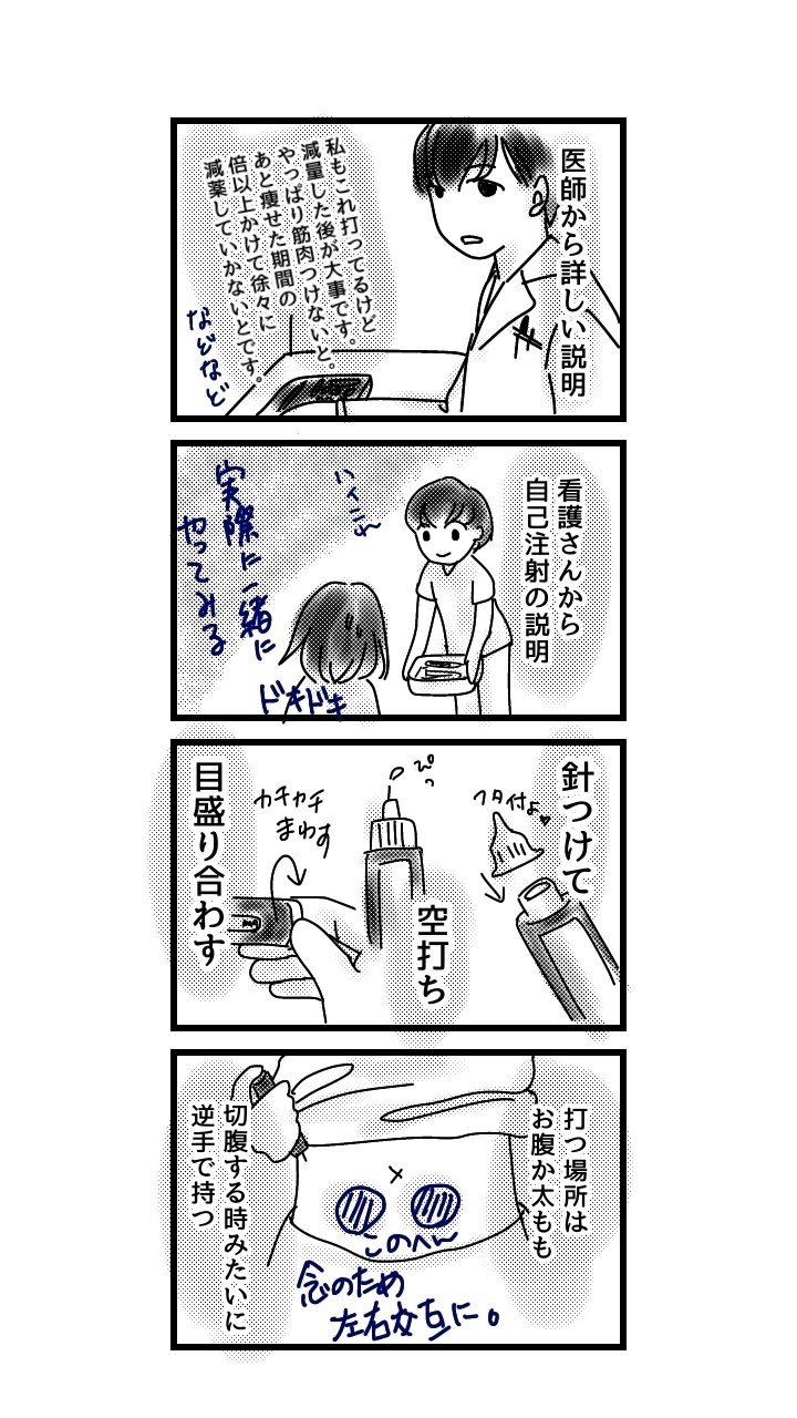 漫画 ダイエット注射 Glp 1 を打った話 うにっこ 訪問介護士さん Note