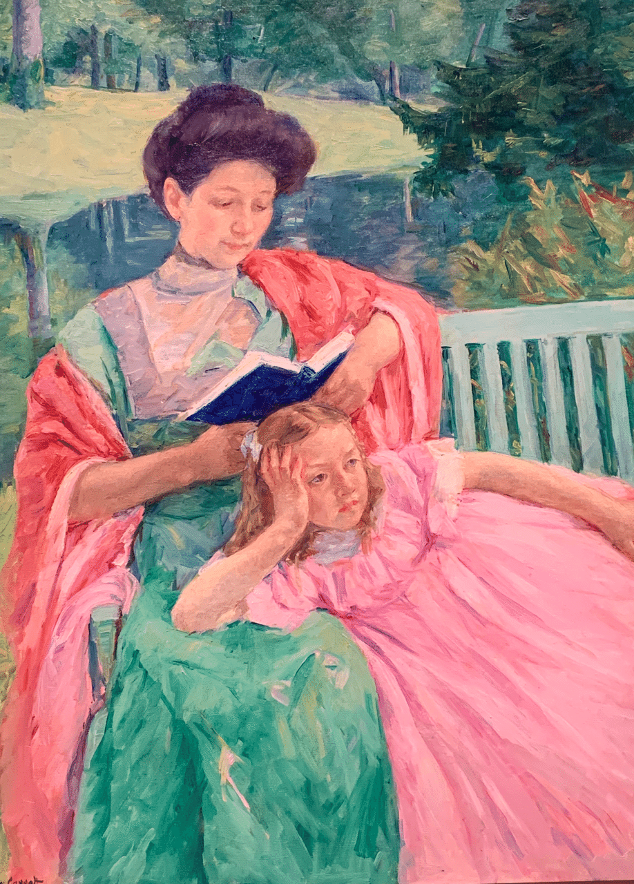 娘に読み聞かせるオーガスタ メアリー カサット 1910 Public Domain ミクジ Note