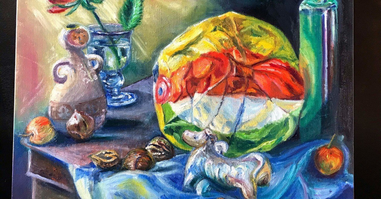 20数年ぶりの油絵｜むすびや百(百都真希子)