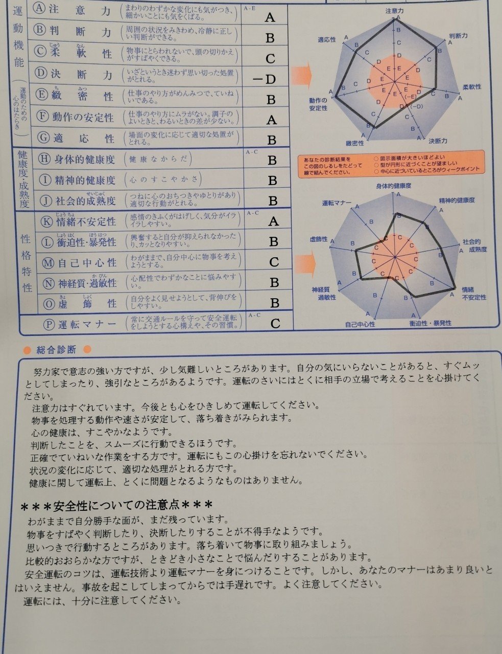 自分の性格を分析された 高橋さとみ Note