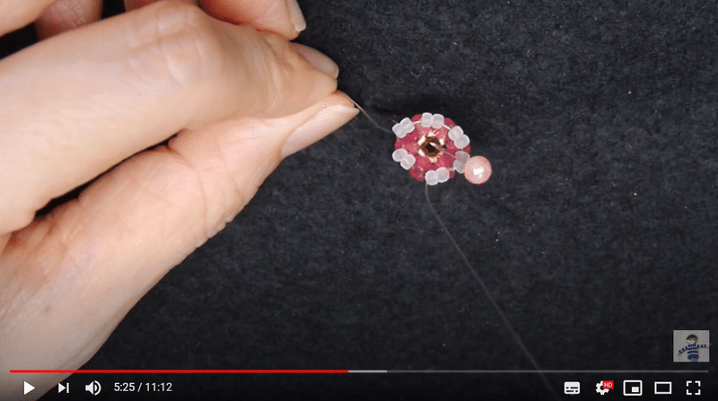 立体花編みビーズリングの作り方 ビーズドール作家haru Note 立体花編みビーズリングの作り方 ビーズドール作家haru Note