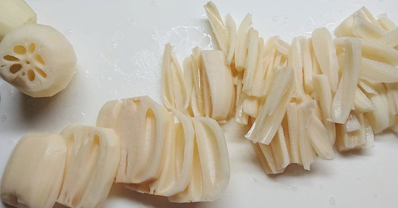 蓮料理 田舎のきんぴら 天ぷら 七色そよ風 Note