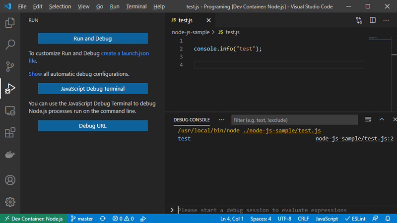 日記 Vscodeでjavascriptの開発環境を作る Kei Note