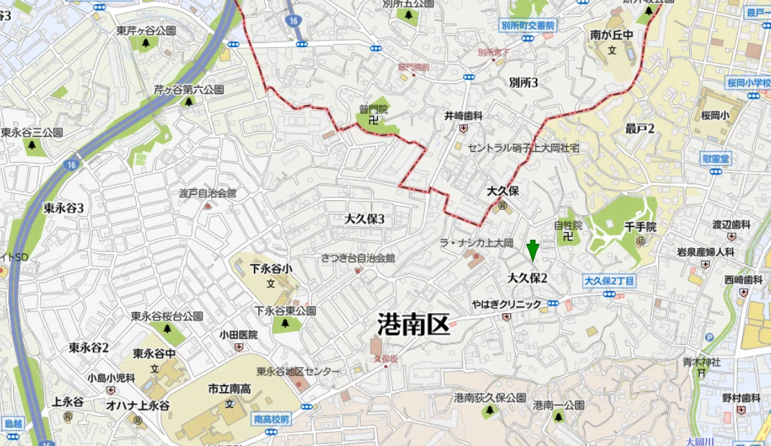 横浜市港南区大久保