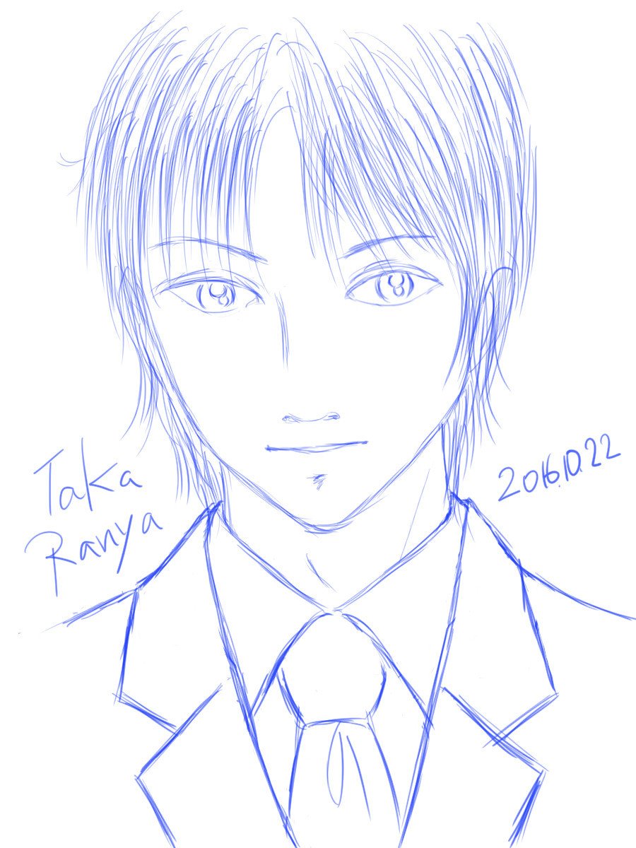 修正版追記 スーツ男子練習中 たからにゃ イラスト Note