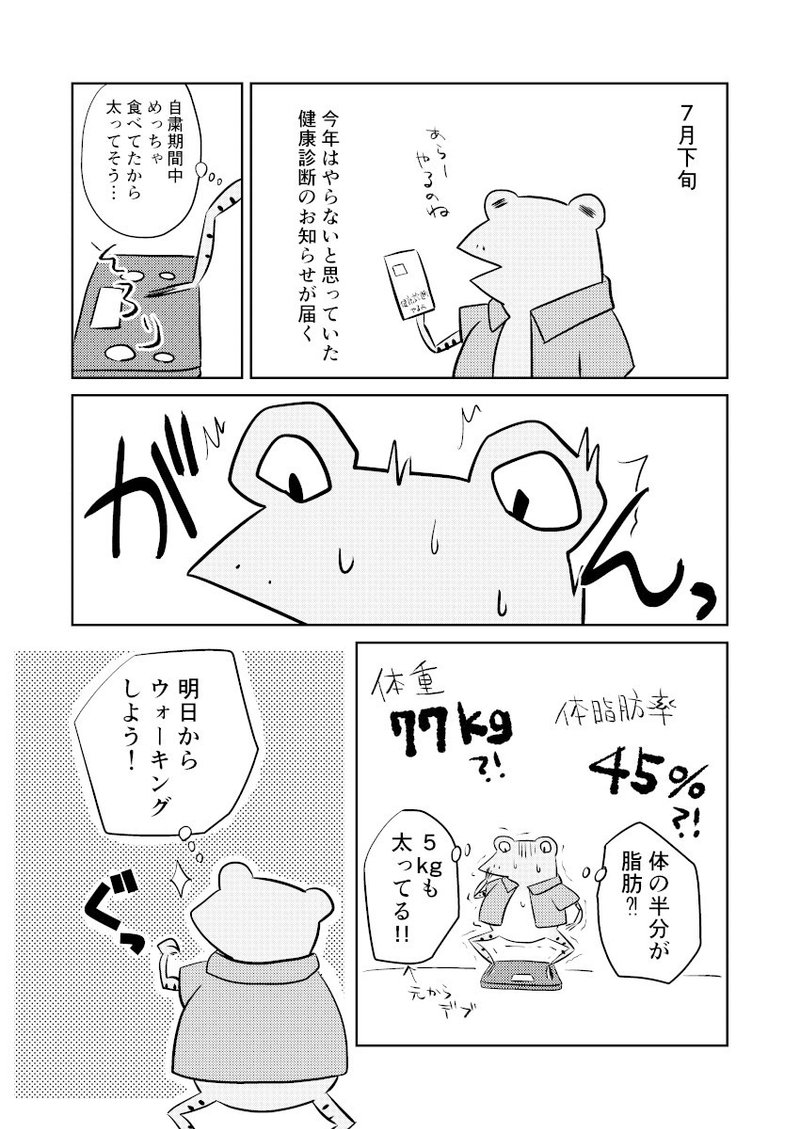 エッセイ漫画 38歳がダイエットを開始すること タチバナ Note