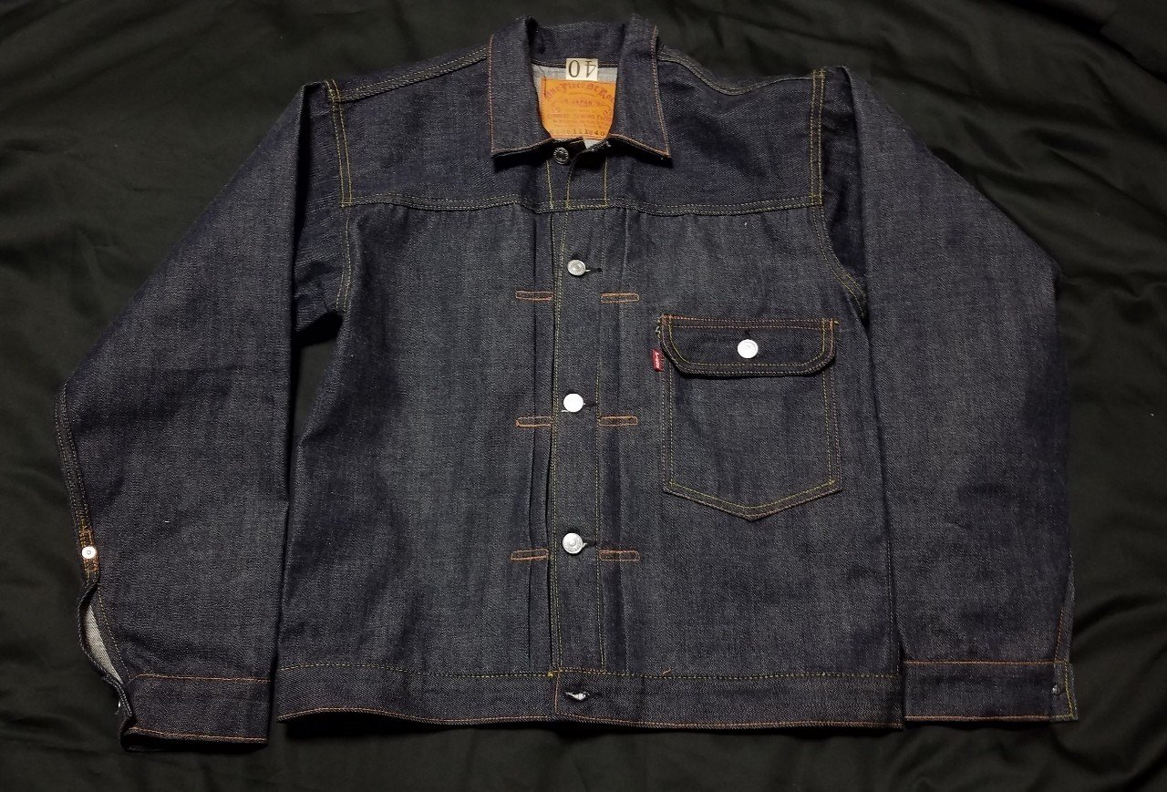 片ポケのジージャン1st One Piece Of Rock S406xxx D42糊つき ファースト デニム ジャケット 片ポケのジージャン1st Note