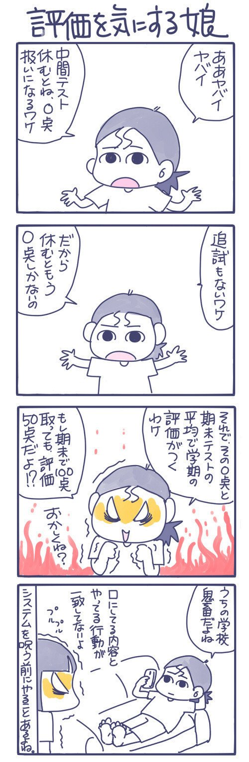 評価を気にする