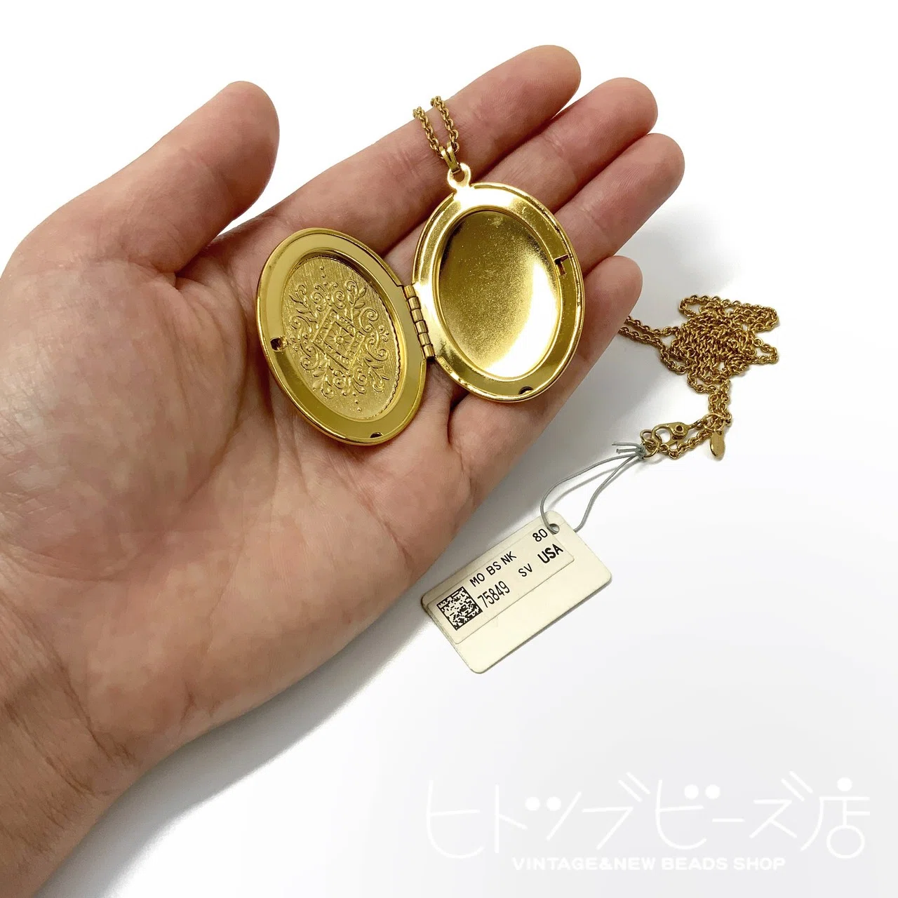 Monet(モネ)のロケットペンダント。｜三好なおみ｜ヒトツブビーズ店店主