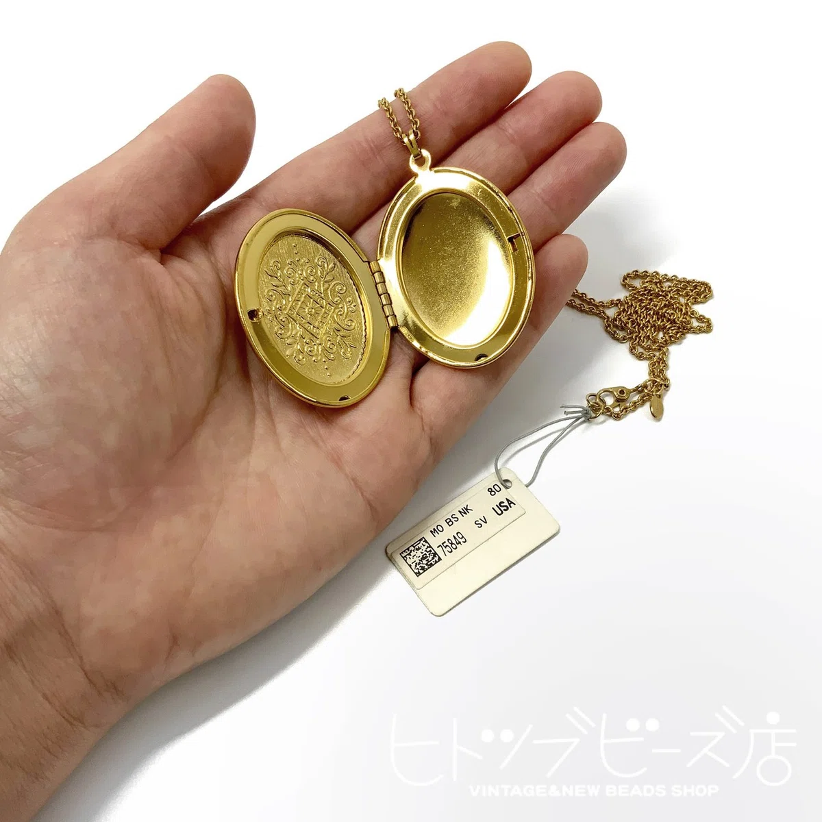 Monet(モネ)のロケットペンダント。｜三好なおみ｜ヒトツブビーズ店店主