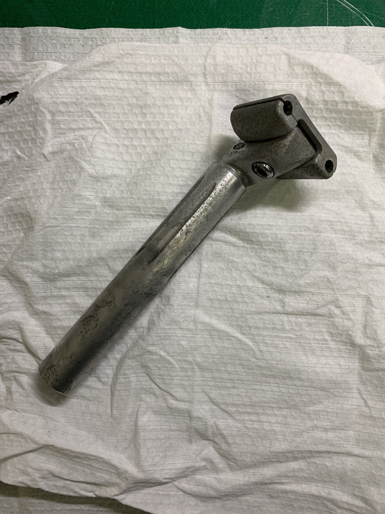 ジャンクです！ボロです！ポスト固着です！塗装ベースでレストア用です！ARAYA クロモリ　ランドナー　アラヤ JUNKK-Garage KTL-160 BSB 訳アリ品 ( ケーガレージ テレキャス