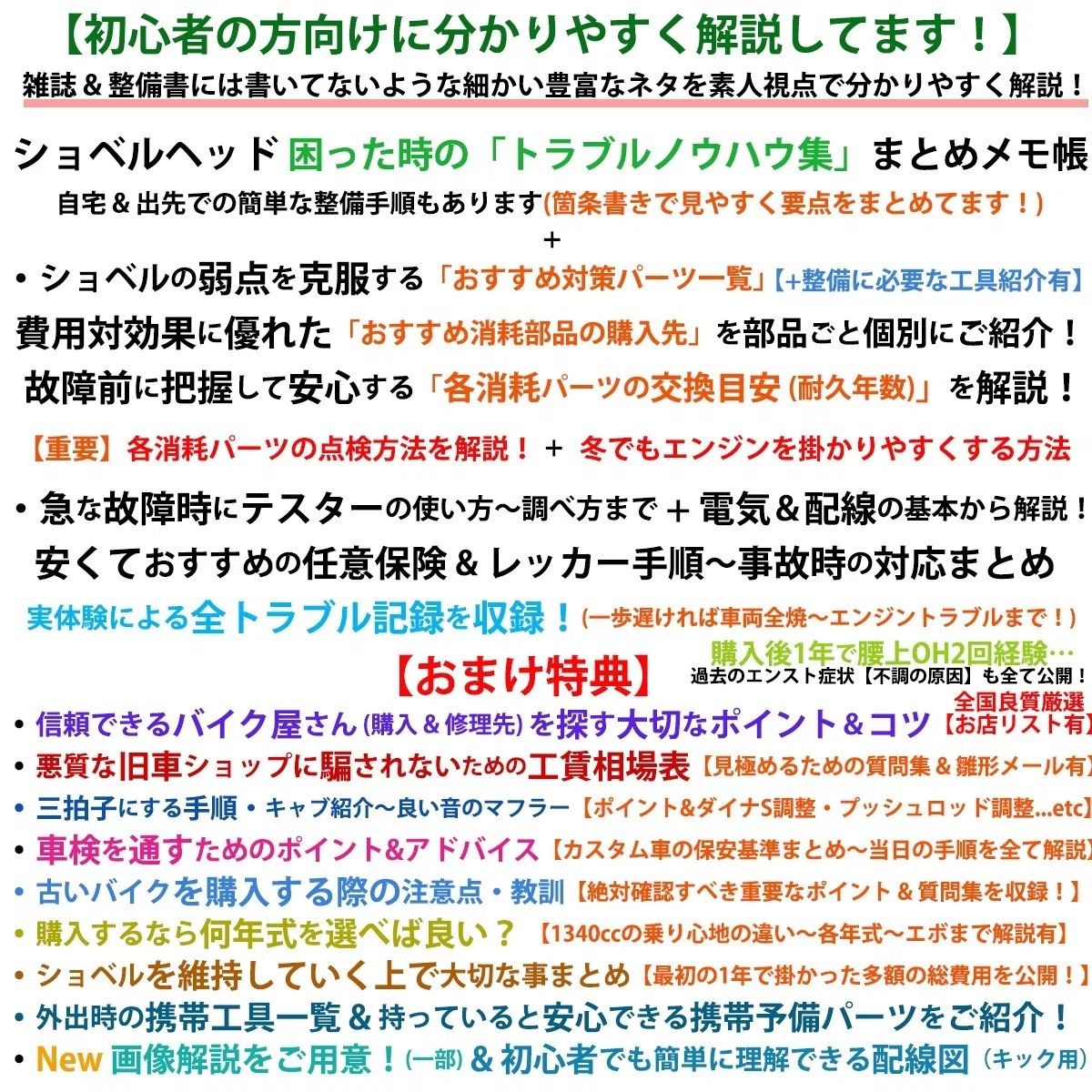 初心者向け】ショベルヘッド 中古相場 / 維持費 / 故障＆トラブル経験 