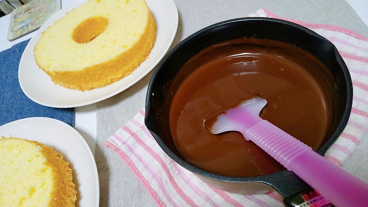 フルーツ チョコレートのシフォンケーキ もときち Note フルーツ チョコレートのシフォンケーキ もときち Note