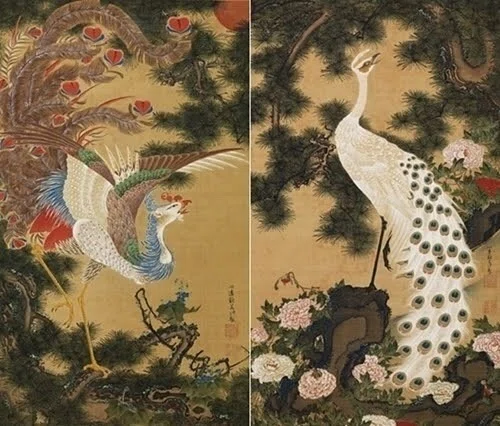 若冲の『鳳凰孔雀図』 －二羽の天国の鳥－｜寺本郁夫