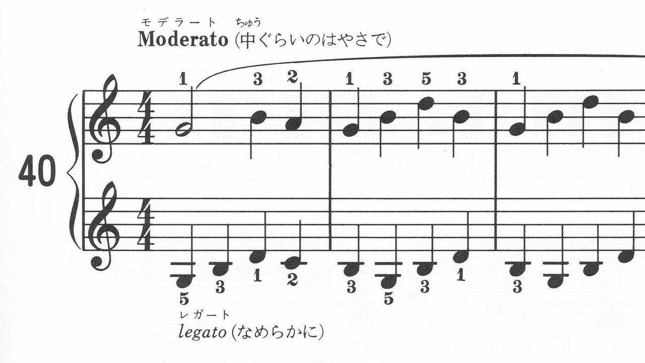 ピアノ 初級 のレベルってどれくらい バイエル修了程度 バイエル80番程度 とは 色葉 いろは 大人の独学ピアノ 1年目 On Note Note